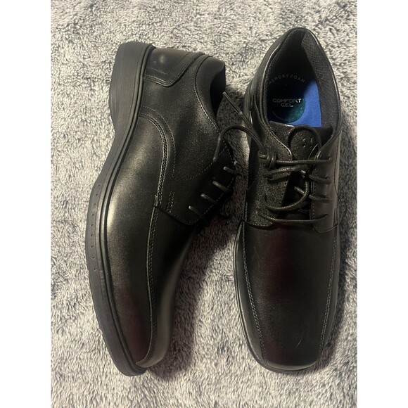 NWT Nunn Bush Kore Men’s Black Leather Comfort Gel Oxford Loafers 10 Wide No Box main image 8